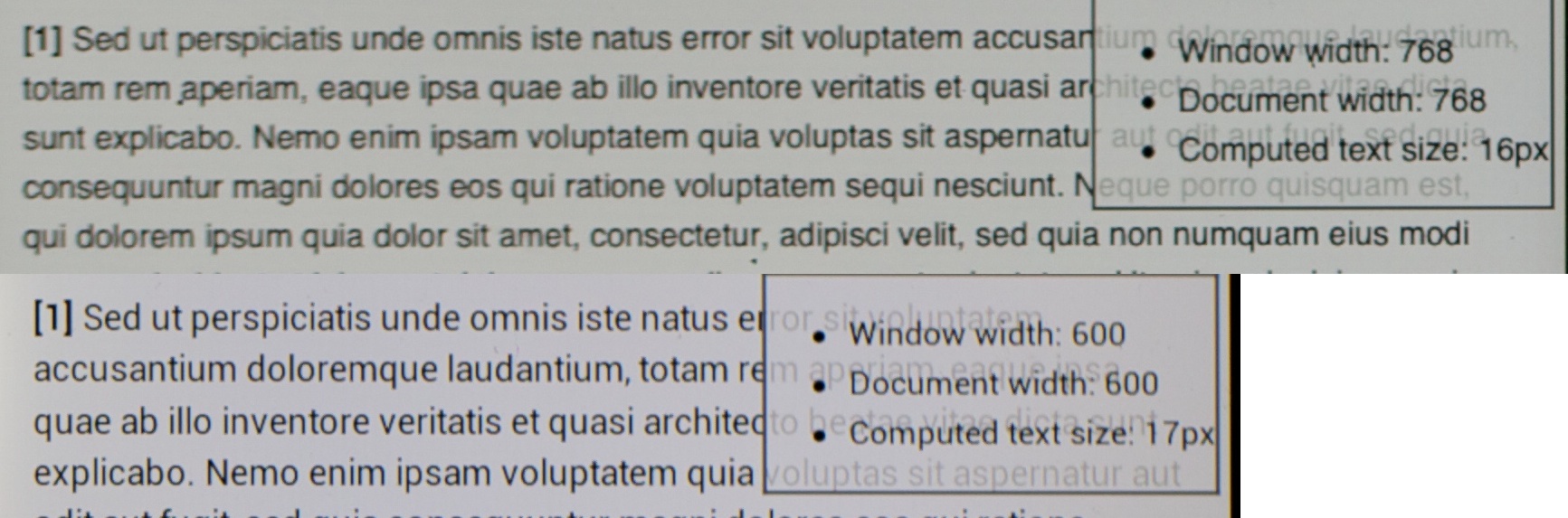 iPad mini & Nexus 7 text comparison (default)